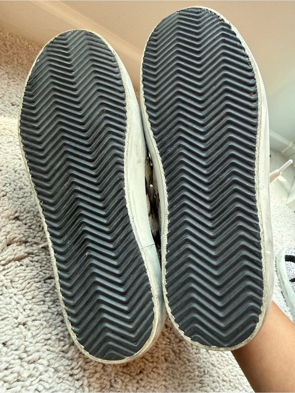 Golden Goose Women’s Sneakers with Black Star and Blue Heel - Picture 4 of 5